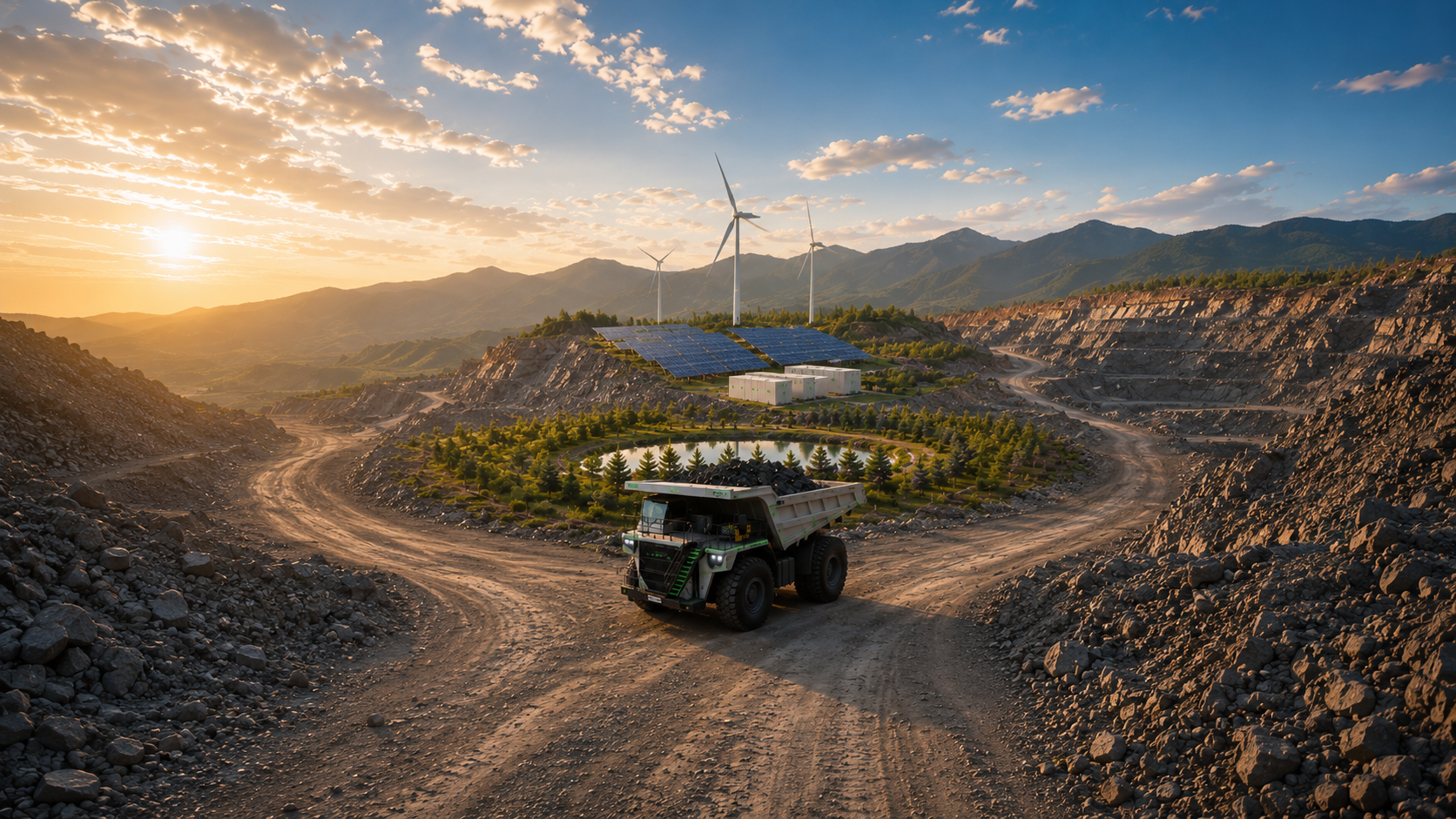 aerial mining landscape